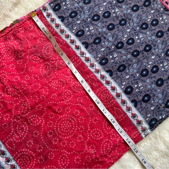 J. Jill colorful multi floral patchwork print infinity lightweight scarf india - Picture 5 of 6